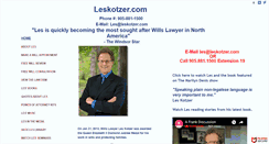 Desktop Screenshot of leskotzer.com